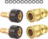Pressure Washer Quick Connect Kit, Metric M22 14mm Swivel to 3/8'' Quick Connect, With 10 Washers for Home,Garden, Vehicles Cleaning Quick Connect...