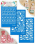 KEOKER Easter Silk Screen for Polymer Clay, 3PCS Easter Silk Screen Polymer Clay, Easter Day Silk Screen Stencils for Polymer Clay, Rabbit Pattern...