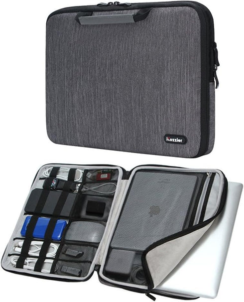iCozzier 15-15.6 Inch Handle Electronic Accessories Strap Laptop Sleeve Case Bag Protective Bag for 15" MacBook Air/MacBook Pro/Pro Retina Sleeve ...