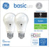 GE Basic LED Light Bulbs, 75 Watt, Daylight, A19 (2 Pack)...