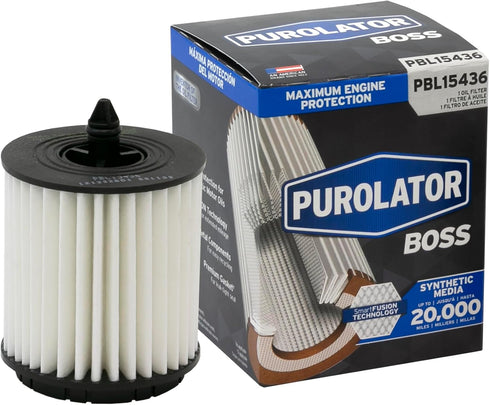 Purolator PBL15436 PurolatorBOSS Maximum Engine Protection Cartridge Oil Filter, Black, single filter...