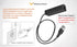 RJ9 Plug to USB Headset Adapter Compatible with Plantronics Jabra Sennheiser Wireless DECT Headsets for Use with Computers PC Laptop Mac Tablet Wi...