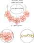 Flyonce Flower Choker Necklace for Women, Light Weight Acrylic Floral Statement Flower Necklace Summer Holiday Boho Jewelry...