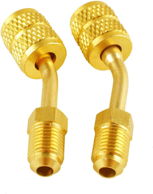 Wadoy R410a Adapter for Mini Split HVAC System 5/16" Female Quick Couplers x 1/4" Male Flare...