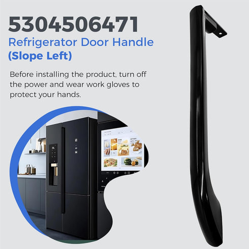 Romalon 5304506471 Refrigerator Door Handle Replaces 5304504509 5304504510 Slope (Left)...