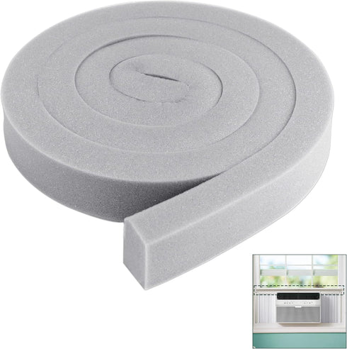 Window AC Foam Weather Stripping, Non-Adhesive Foam Seal Strip for Window Air Conditioner, 2 inch x 1 inch x 6.5 feet Sealer Gap Foam Tape...