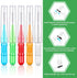 350 Pieces Interdental Brush Tooth Floss Tooth Cleaning Tool Toothpick Dental Tooth Flossing Head Oral Dental Flosser Teeth Soft Dental Picks Refi...