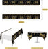 Ruisita 2 Pack Black Gold Table Cloth Cover Happy Birthday Tablecloth Party Tablecloths Rectangular Table Cloth Cover for Indoor or Outdoor Partie...