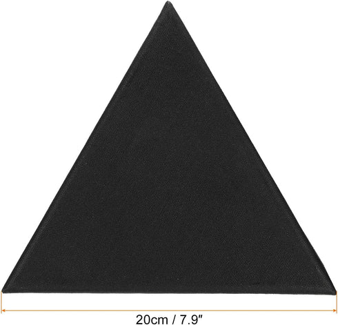 PATIKIL 7.9" Triangle Canvas Board for Painting, 2 Pcs Blank Stretched Panels Frame Board for Oil Acrylic Circle Shaped Art Paint Drawn Wood Easel...