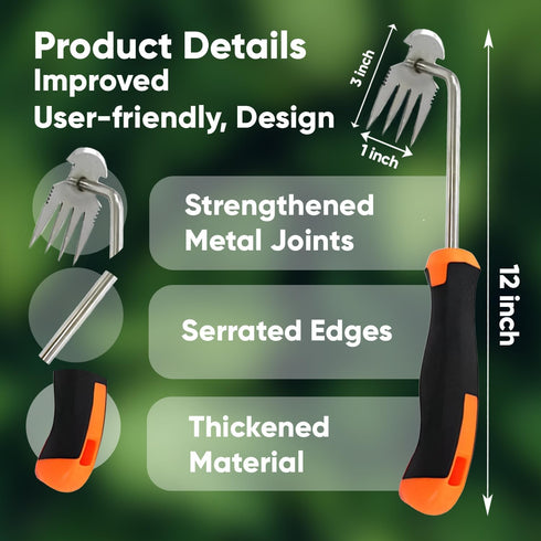 Weed Removal Tool,Weeding Artifact Uprooting Weeding Tool, Hand Weeders Tool, Weed Pulling Tool for Garden, Backyard Farm Planting & Weeding...