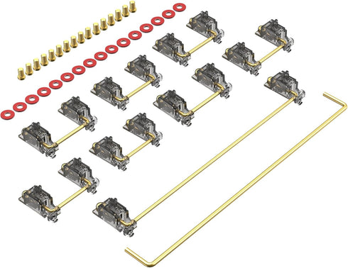 Stabilizer V3, Screw in Stabilizers with 2u 6.25u 7u Wires, PCB Mount Keyboard Stabilizers for Mechanical Keyboards (V3 Smokey 100% Kit)...