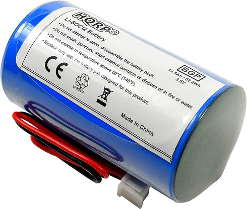 HQRP 3.6V Lithium Thionyl Chloride D-Size Battery Compatible with DSC ER34615M-T1 WT4911 WT4911B WT8911 ALEXOR Wireless Outdoor Siren WT4911BATT A...