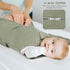MEXXI Swaddle Baby Sleep Sack with Arms Up, Baby Transitional Swaddle with Double Zipper, 0.5 TOG, 13-19 lbs, M...