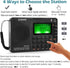 ZHIWHIS Portable Bluetooth Radio, FM AM Shortwave Radios with Sleep Timer and Preset Function, Rechargeable Digital Recorder, Stereo MP3 Player wi...