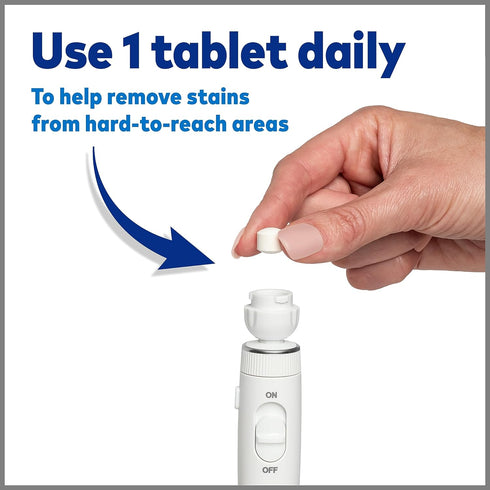 Waterpik Boost Water Flosser Tip with 30 Fresh Mint Whitening Tablets, Whiten Teeth and Remove Stains Gently...
