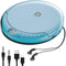 Deluxe Products CD Player Portable with 60 Second Anti Skip, Stereo Earbuds, Includes Aux in Cable and AC USB Power Cable for use at Home or in Ca...