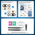 2 Pack Back Rear Camera Lens Glass Replacement for Google Pixel 7 Pro 5G 2022 GP4BC GE2AE with Pre-Installed Adhesive, Include Repair Tool Set+ In...