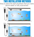 iKefe 7.5" White & Blue Submersible LED Aquarium Fish Tank Light with Timer/Dimmable Underwater Fish Tank Aquarium LED Lights Fixture for Saltwate...