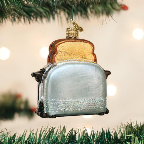Old World Christmas Retro Toaster Glass Blown Ornament...