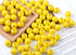 AD Beads Large Hole Wood Spacer Wooden Jewelry Making Bracelet Necklace Chandelier, Large Wooden Rosary Beads Craft Beads (16mm 100pcs, Yellow)...