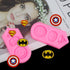 2 Pieces Superhero Silicone Mold Cookie Fondant Molds Candy Chocolate Fondant Molds...