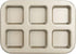 Beasea Brownie Pan, 1 Pack 6 Cavity Gold Nonstick Square Mini Brownie Muffin Cake Pan Cheesecake Cupcake Bakeware Carbon Steel Brownie Baking Tray...