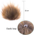 SIQUK 20 Pieces Faux Fur Pom Pom DIY Faux Fox Fur Fluffy Pom Pom with Elastic Loop for Hats Scarves Gloves Bags Accessories...