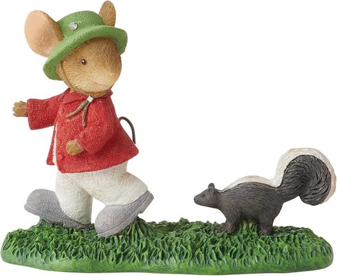 Enesco Tails with Heart Happy Camper Skunk Attack Mouse Miniature Figurine, 2.36 Inch, Multicolor...