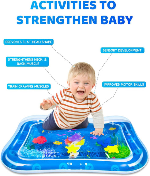 SEPHIX Baby Toys - 0-12 Months Boy Gifts, Water Tummy Time Mat, Newborn Essentials, Teething & Sensory Toys for Babies...