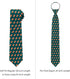 Jacob Alexander Men's American Football Game Balls Pattern Regular Length Neck Tie - Green...