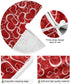 Valentine's Day Tree Skirt Love Heart Christmas Tree Skirt for Holiday Party Decoration 36 Inch...