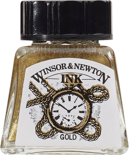 Winsor & Newton, Gold Drawing Ink, 14ml Bottle...