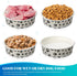 30 Pieces Disposable Dog Bowls Small Pet Feeding Bowls with Printed Pattern Dog Dishes for Small Dogs Pet Paper Food Bowls Travel Bowls for Feedin...