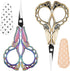 2-Pack Embroidery Scissors Kit with Covers - Cute Cut-Out Design Handles, Sharp Tips for Precise Cutting - Ideal for Craft, Sewing, and More...