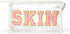 Preppy Patch SKIN Cosmetic Case Varsity Letter Toiletry Bag Summer Beach Pool Aesthetic Waterproof Clear PVC Multi-Function Zippered Pouch Women T...