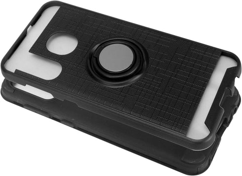 Z-GEN - Compatible with Samsung Galaxy A20, Galaxy A50 - Hybrid Phone Case w/Ring Stand - RS2 Black...