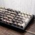 PBT Keycaps - Side Printed Keycap Set, Dye Sublimation Shine Through Custom Keycaps, Cherry Profile 135 Keys Landscape Painting Style Phantom Keyb...