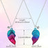 2 Pieces Half Heart Bff Necklace Friendship Necklace for Friend Birthday Party...