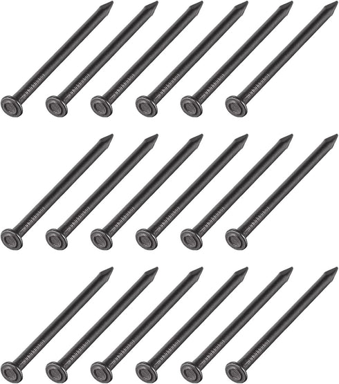 Wall Cement Nails (3x50mm) 50pcs, Carbon Steel Hardware Nails - for House Maintenance DIY Woodworking, Black...