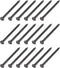 Wall Cement Nails (3x50mm) 50pcs, Carbon Steel Hardware Nails - for House Maintenance DIY Woodworking, Black...