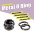 Swpeet 60Pcs Heavy Duty 3/5 Inch - 16mm Gun-Black Multi-Purpose Metal O Ring Metal Rings for Hardware Bags Ring Hand DIY Accessories Keychains Bel...