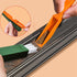 4 PCS Hand-held Groove Gap Cleaning Tools, Window Door Sliding Track Cleaning Brush + Dustpan Cleaning Brushes, Home Kitchen Cleaning Brush Tool...