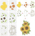 FINGERINSPIRE 6 Pcs Sunflower Stencils Drawing Painting Templates Sets Plastic Layered Sunflower Painting Stencils Sunflower Template Sets for Pai...