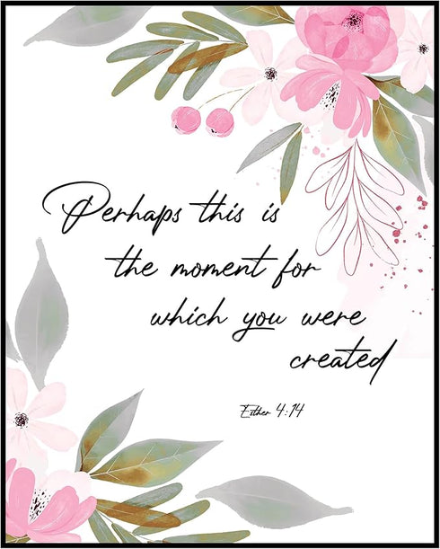 Posterizer 1 pcs-This Is The Moment-Bible verse-Religious Posters-Motivational & Inspirational Art-Gifts for Christians-Gift for Daughter, Son, Ki...