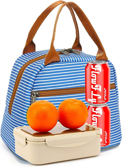 FlowFly Insulated Lunch Cooler Bag - Tote Bag Organizer for Women/Men, Royal...