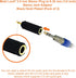 Mobi Lock 3.5mm Plug to 6.35mm Socket (Pack of 2) 1/8 to 1/4 inch Stereo Audio Jack Adapter | Connects Devices with 3.5mm port to Amplifiers, Guit...