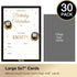 80th Birthday Invitations for Men or Women with Envelopes (30 Pack) - 80 Eighty Year Old Anniversary Party Celebration Invites Cards...