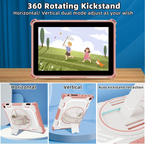 for 2022/2020Release HD 8 &HD8Plus Tablet with 360 Rotating Kickstand Hand Strap,Not Fit iPad Samsung 8 inch...