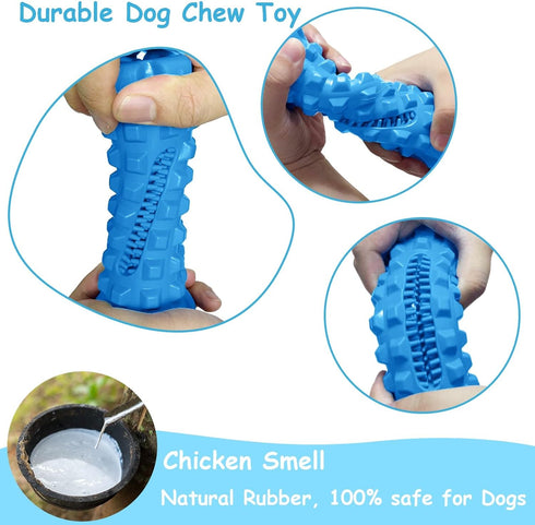 Dog Squeaky Toys for Aggressive Chewers, Toothbrush Stick Durable Dog Chew Toys for Large Dog Medium Breed, Indestructible Tough Dogs Toys for Tee...