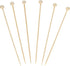 Plasticpro Cocktail Picks Bamboo Toothpicks with Ball End for Cocktails, Appetizers, Fruits, Dessert, 6 inches Pack of 200...